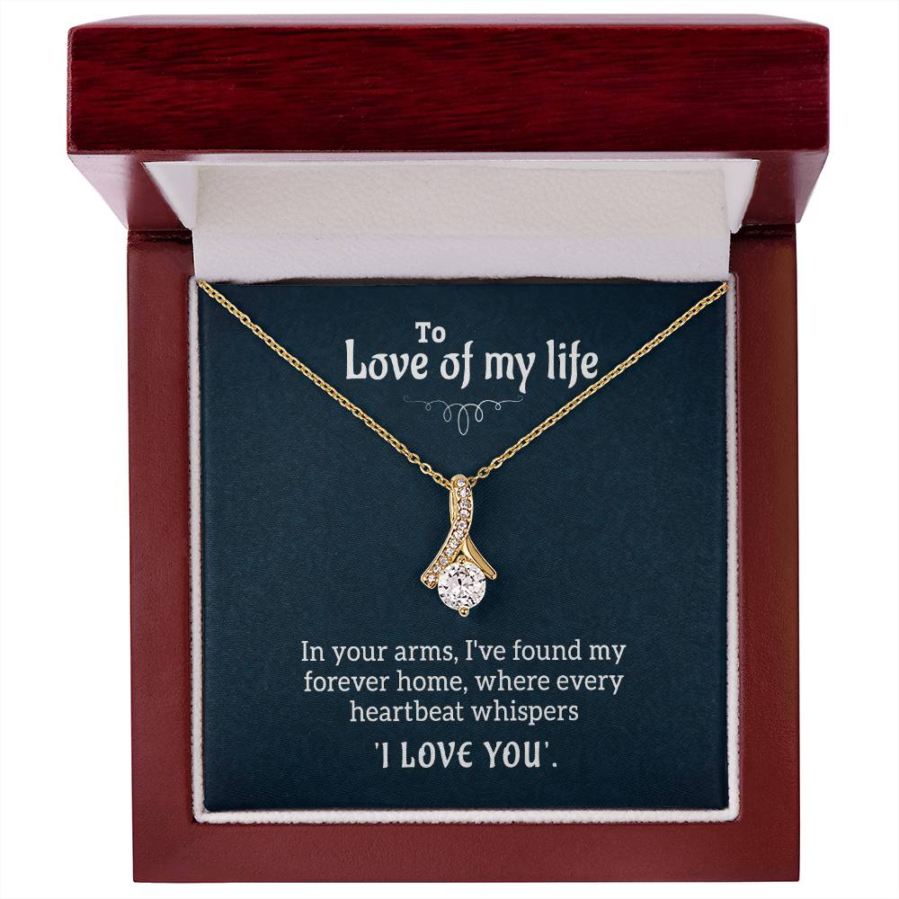 The Love Of My Life - Alluring Beauty Necklace- GOLD FINISH
