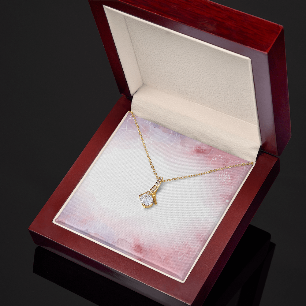 Alluring Beauty Necklace-  GOLD FINISH - SALE!