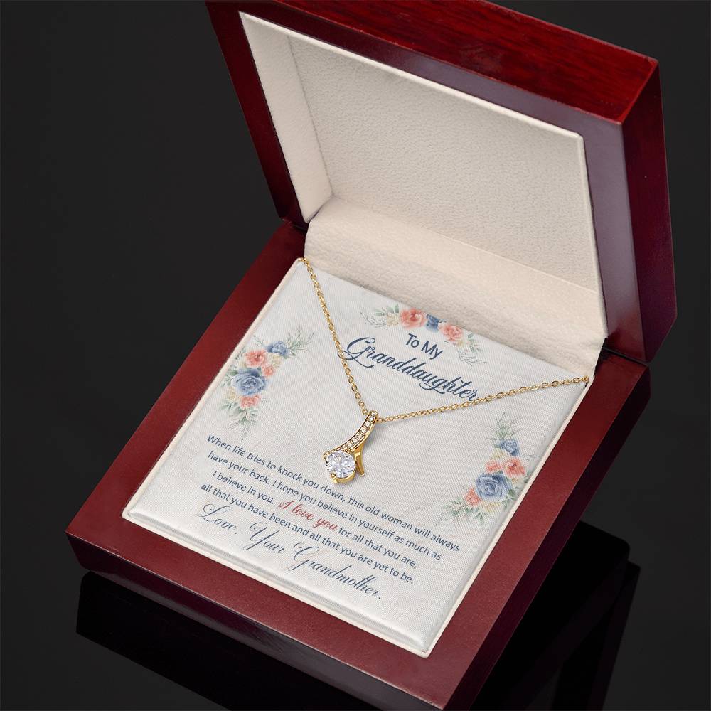 I Have Your Back - Alluring Beauty Necklace -GOLD FINISH