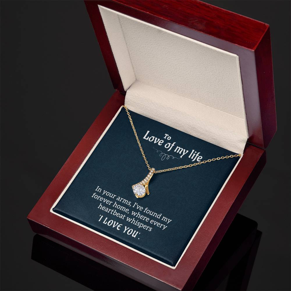 The Love Of My Life - Alluring Beauty Necklace- GOLD FINISH