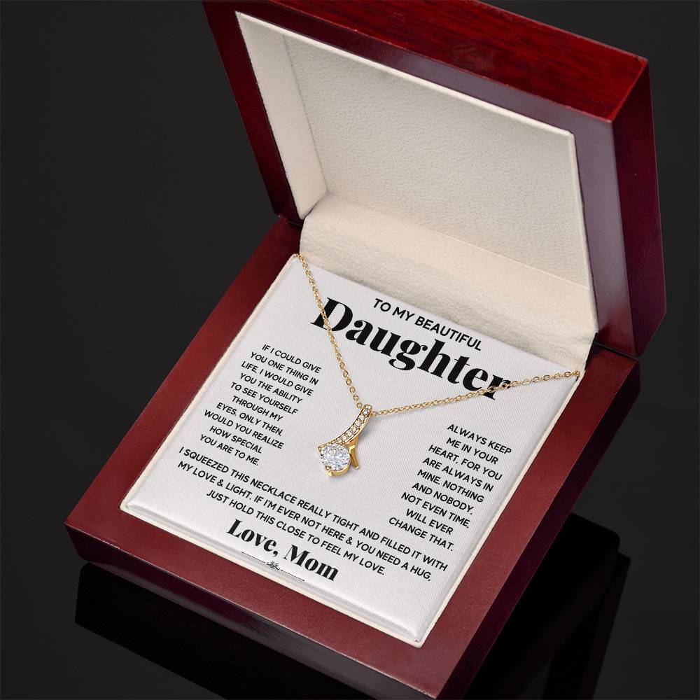 My Daughter My Everything - Alluring Beauty Necklace - GOLD FINISH