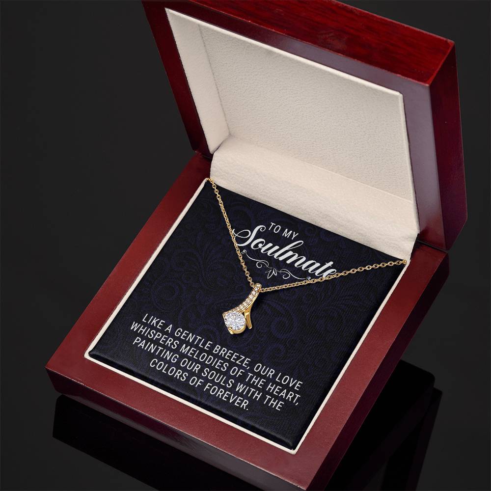 To My Soulmate - Allruing Beauty Necklace- GOLD FINISH