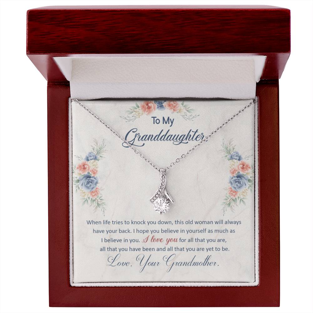 I Have Your Back - Alluring Beauty Necklace -GOLD FINISH