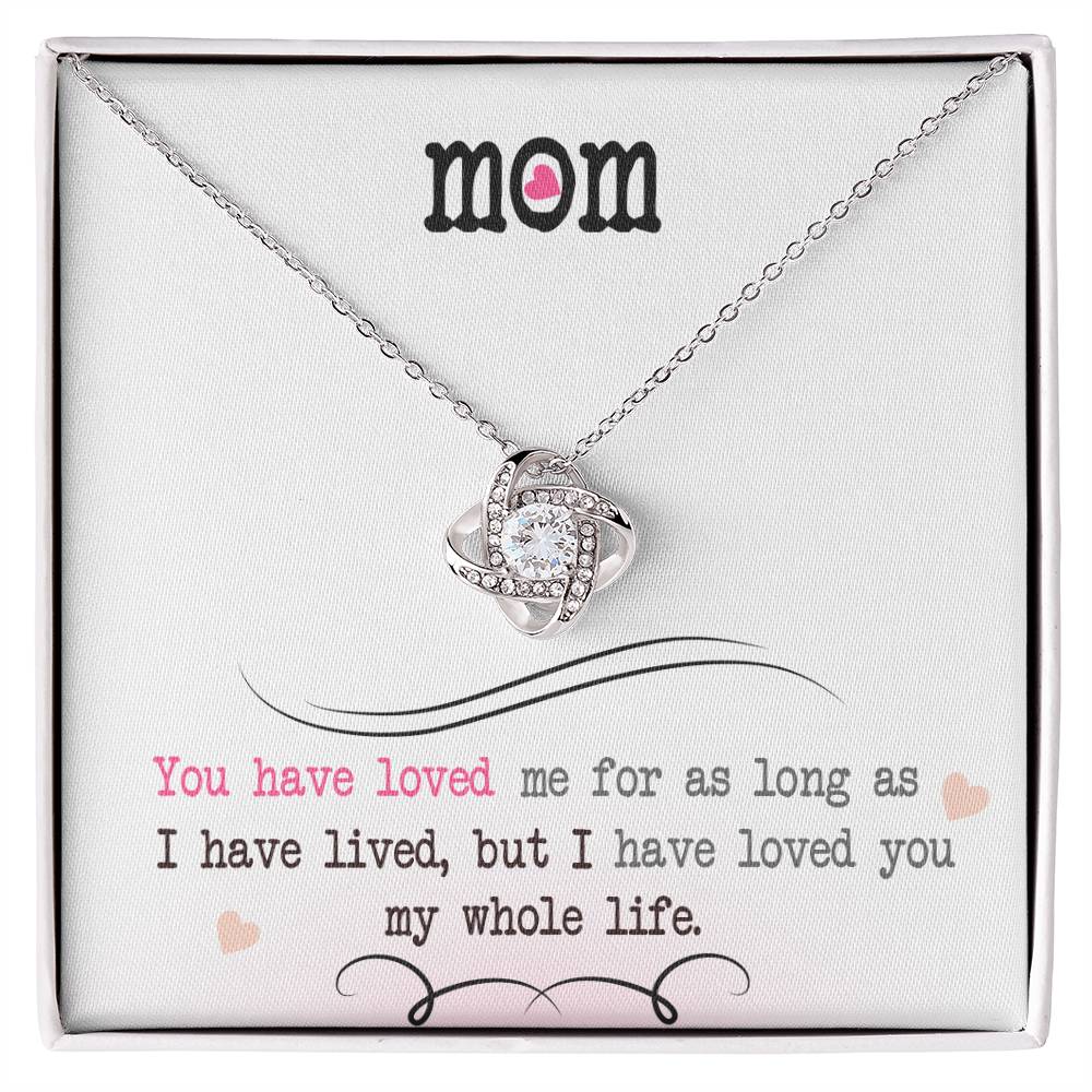 My Whole Life - Love Knot Necklace- GOLD FINSIH