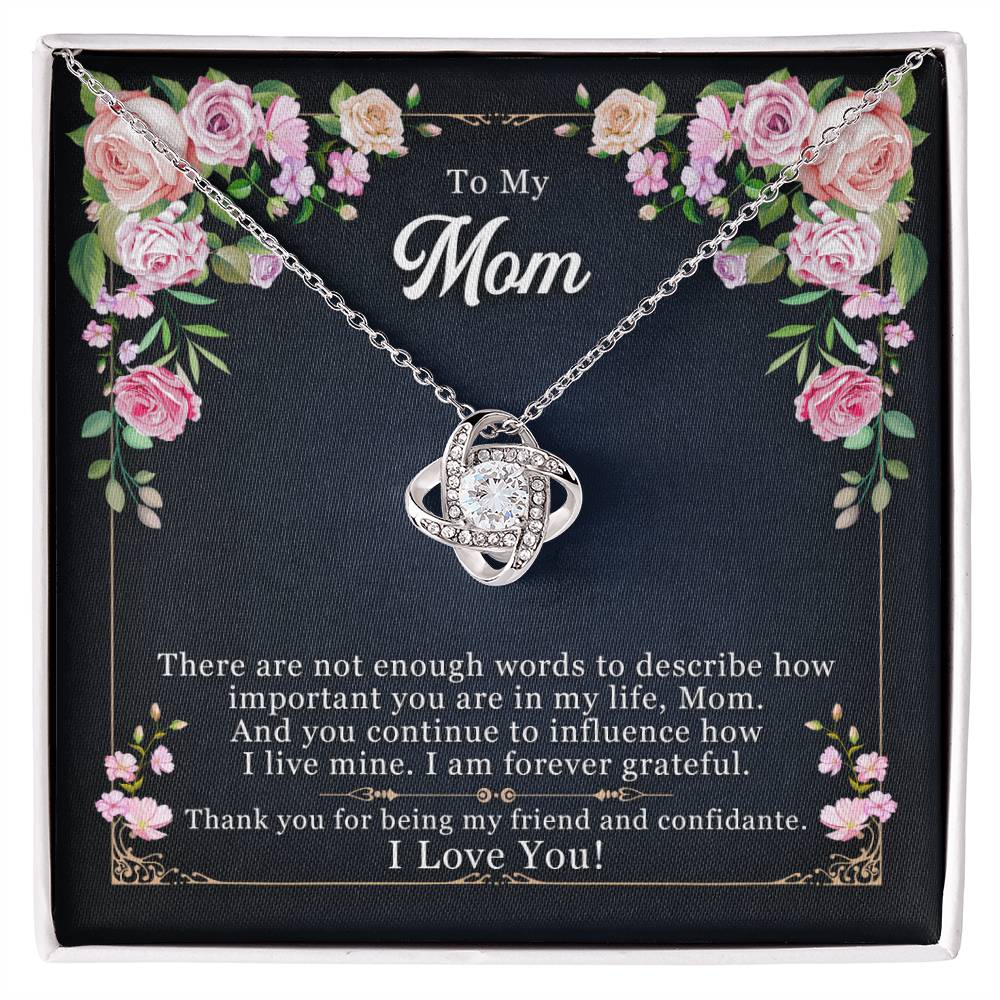 Forever Grateful - Love Knot Necklace- GOLD FINISH