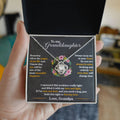 Keep Me In Your Heart - Love Knot Necklace - GOLD FINSIH- GRANDDAUGHTER
