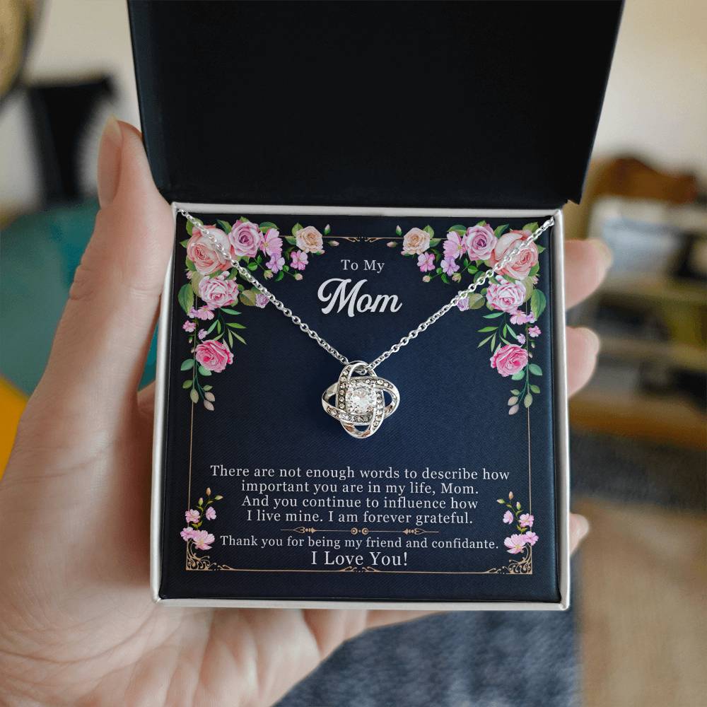 Forever Grateful - Love Knot Necklace- GOLD FINISH