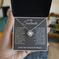 To My Soulmate - Love Knot Necklace- GOLD FINSIH