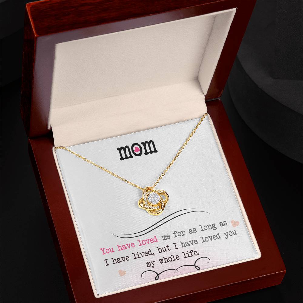 My Whole Life - Love Knot Necklace- GOLD FINSIH