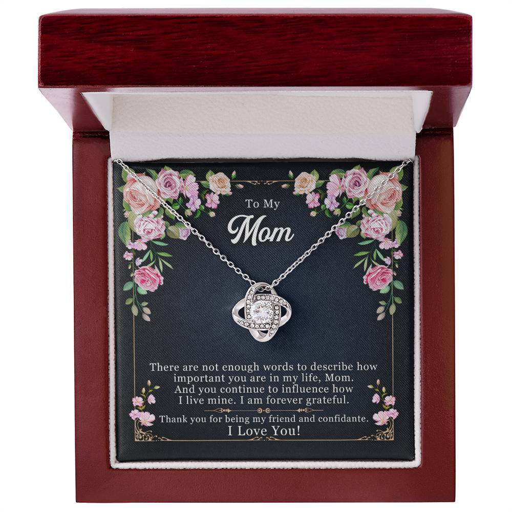 Forever Grateful - Love Knot Necklace- GOLD FINISH