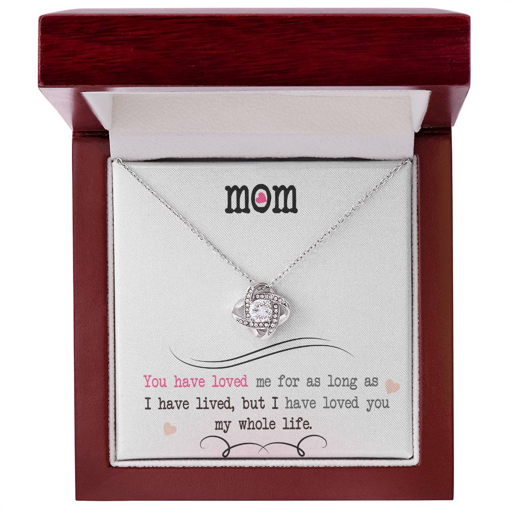 My Whole Life - Love Knot Necklace- GOLD FINSIH