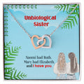 Best Friends - Interlocking Hearts Necklace - GOLD FINISH
