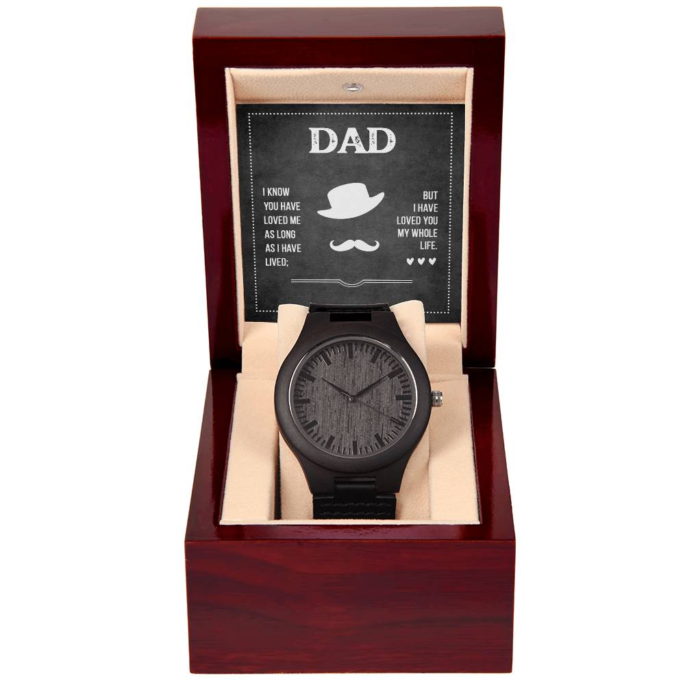 Dad's Love - Wooden Watch - SALE