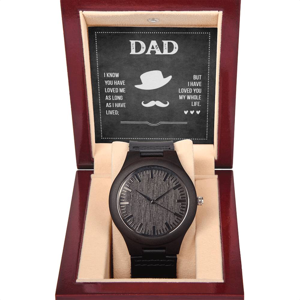 Dad's Love - Wooden Watch - SALE