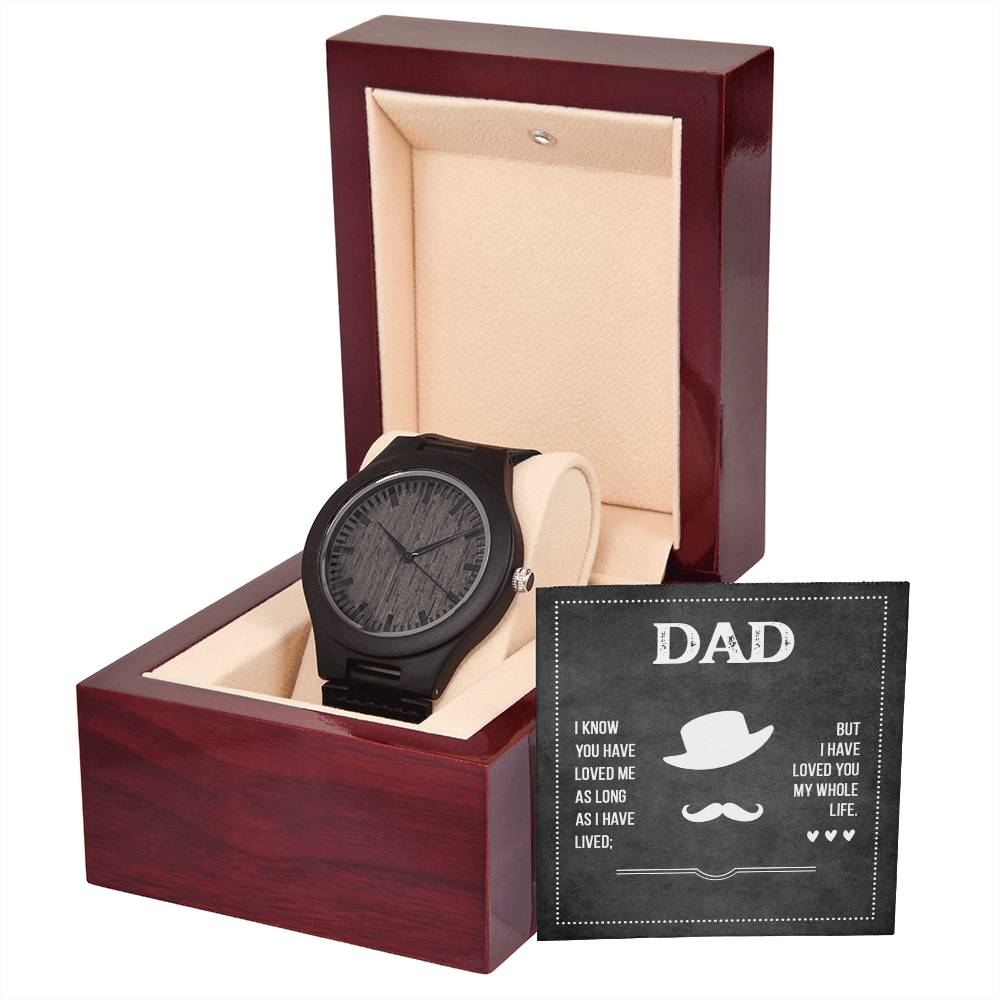 Dad's Love - Wooden Watch - SALE