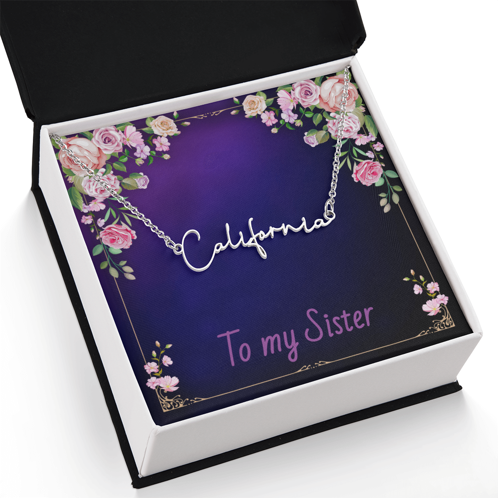 SISTER - Signature Name Necklace