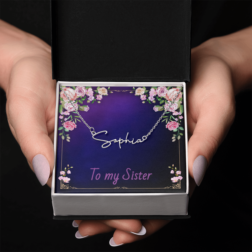 SISTER - Signature Name Necklace