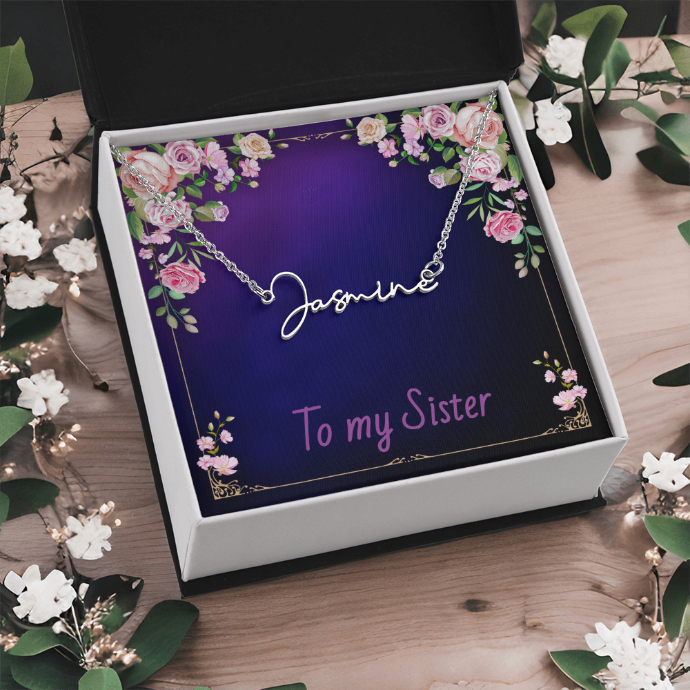 SISTER - Signature Name Necklace