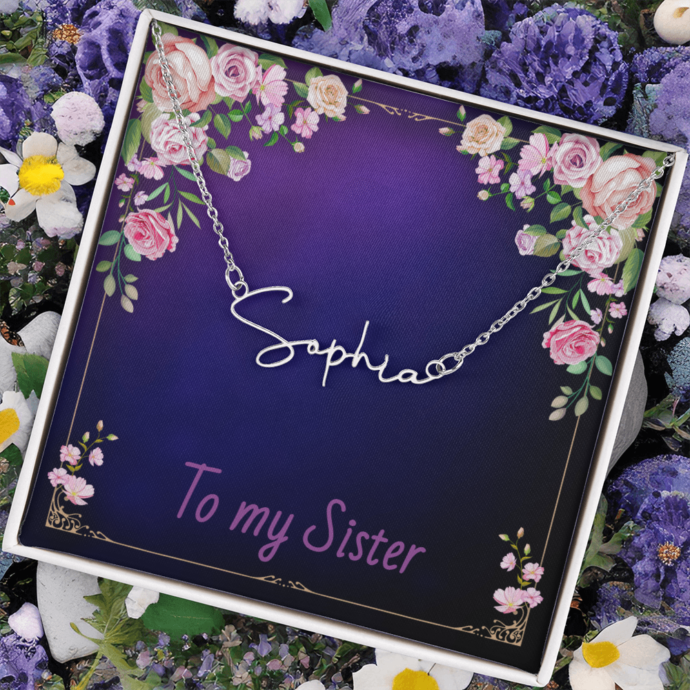 SISTER - Signature Name Necklace