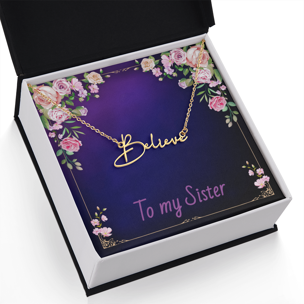 SISTER - Signature Name Necklace