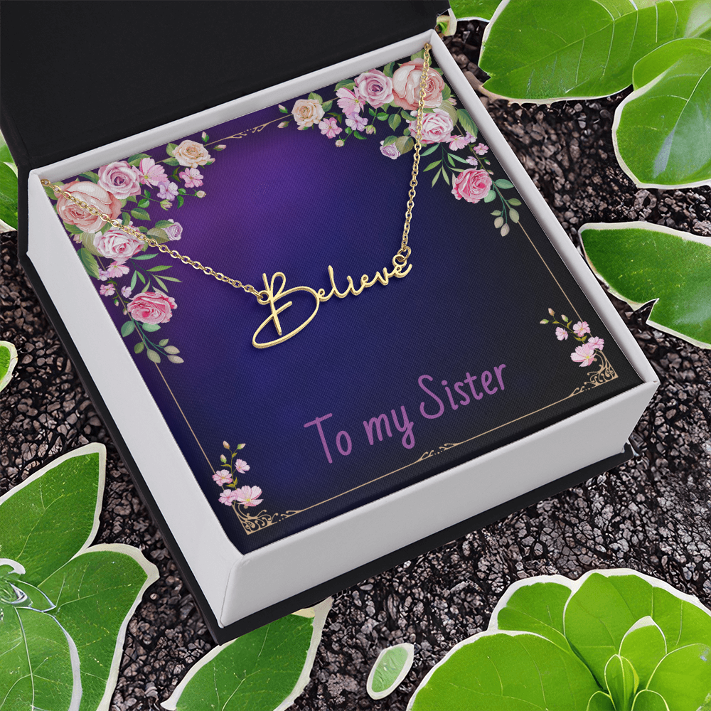 SISTER - Signature Name Necklace