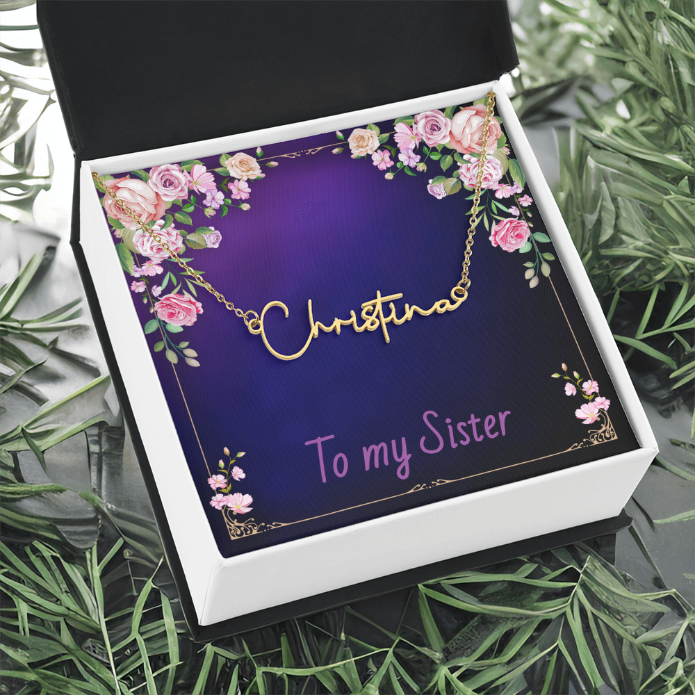 SISTER - Signature Name Necklace