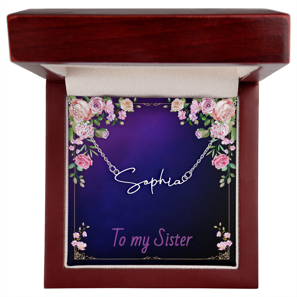 SISTER - Signature Name Necklace