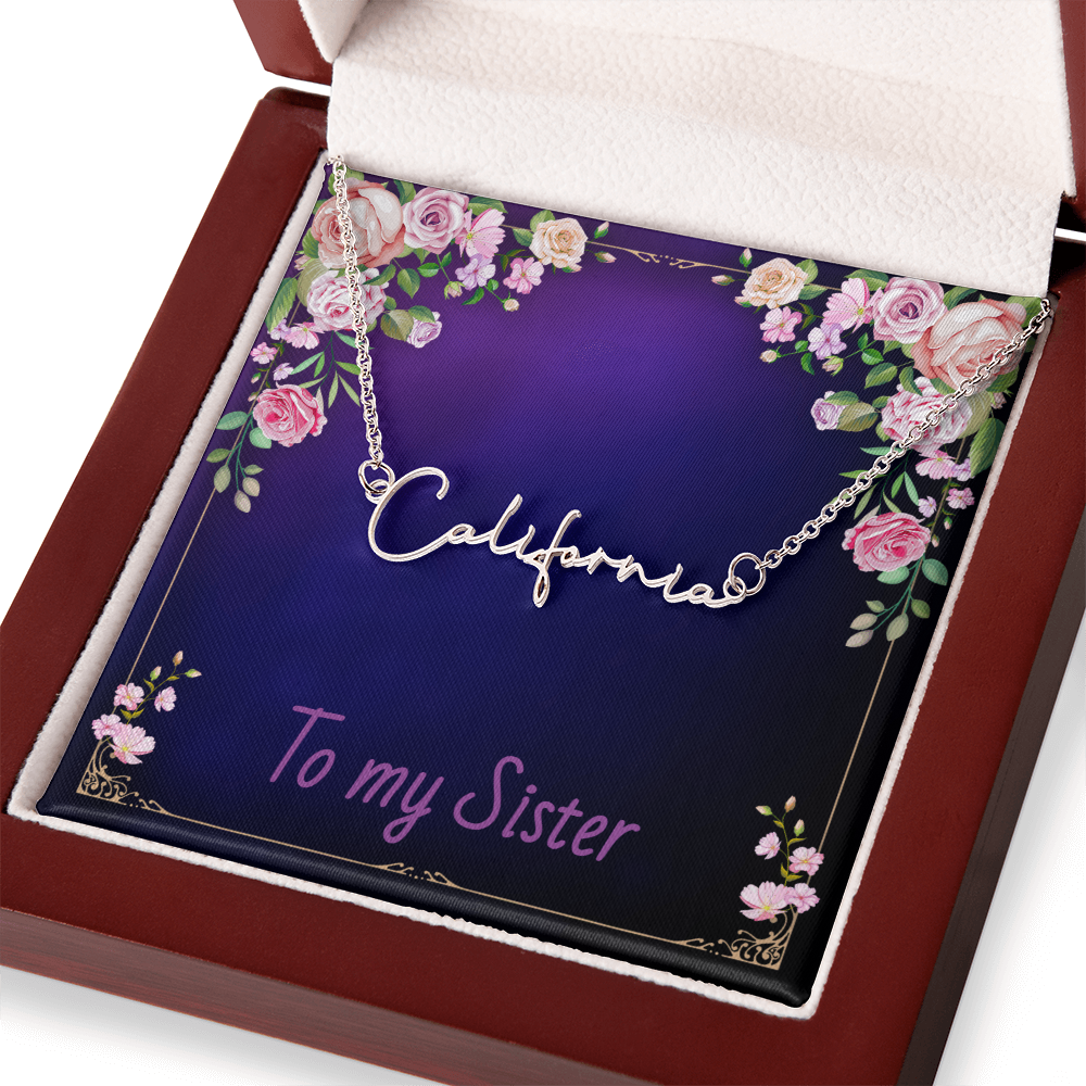 SISTER - Signature Name Necklace