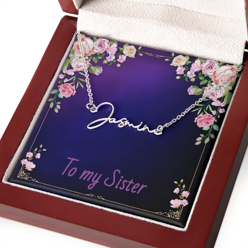 SISTER - Signature Name Necklace