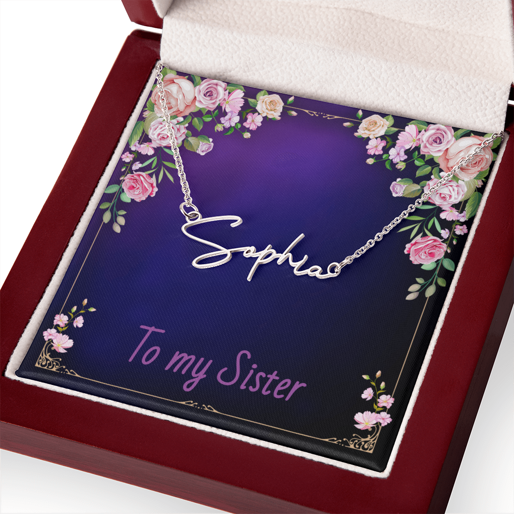SISTER - Signature Name Necklace