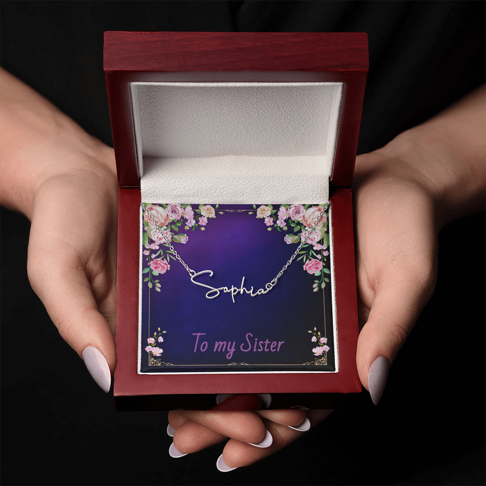 SISTER - Signature Name Necklace