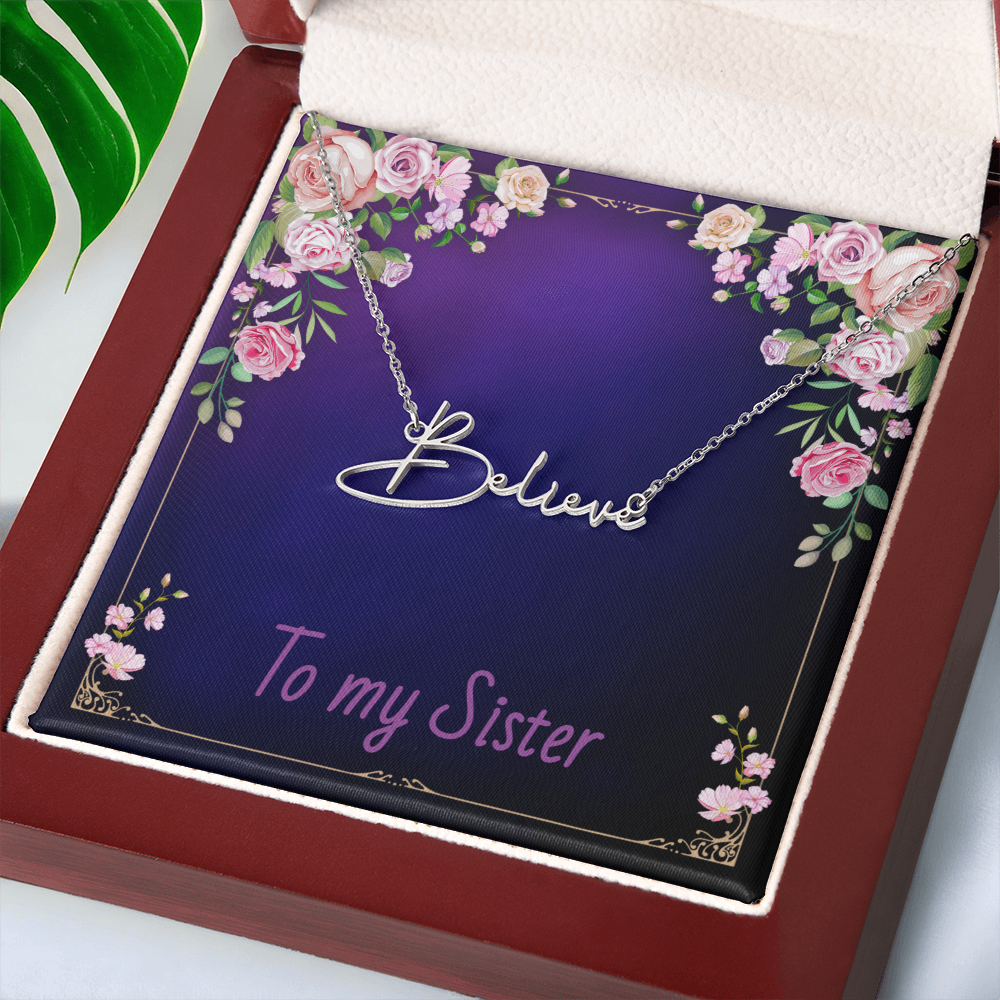 SISTER - Signature Name Necklace