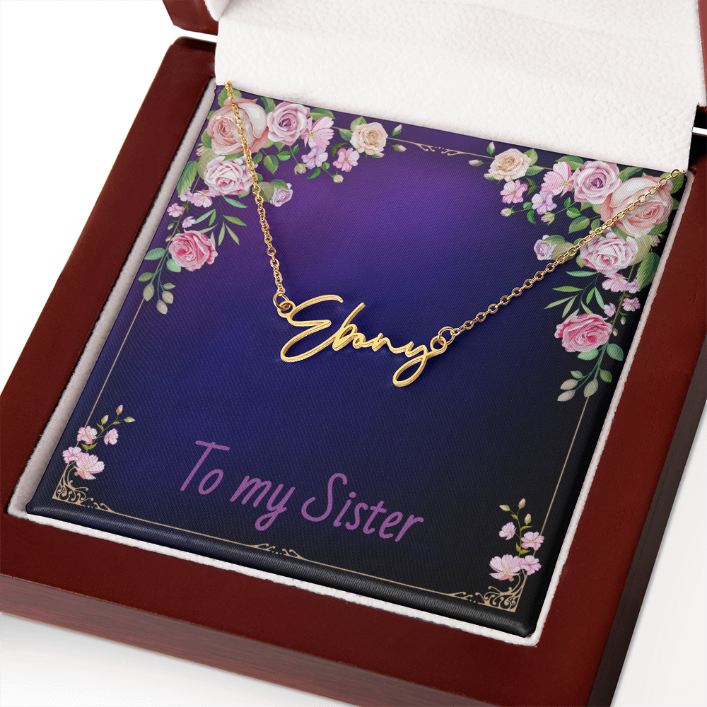 SISTER - Signature Name Necklace