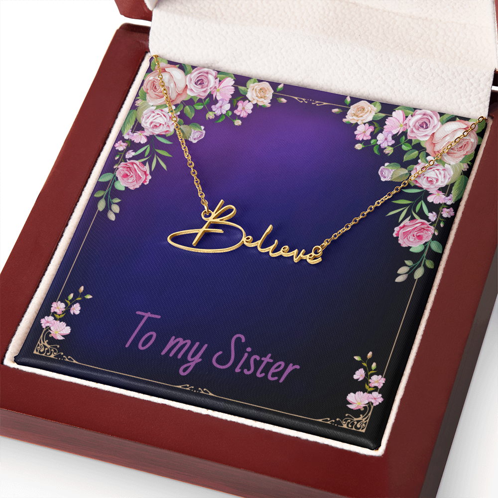 SISTER - Signature Name Necklace