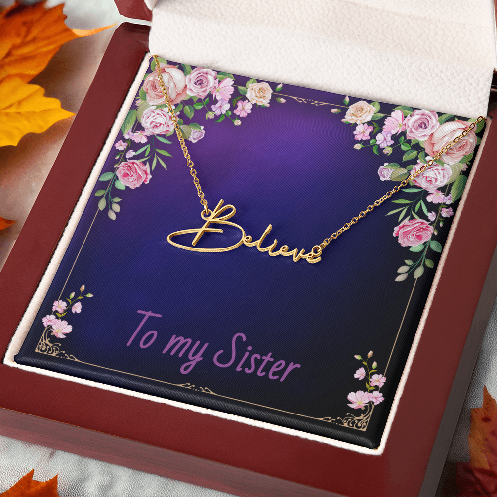 SISTER - Signature Name Necklace