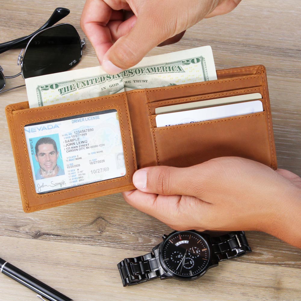 Customer Design - Design Your Wallet Today - Genuine Cowhide Leather.