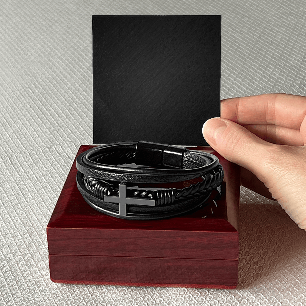 Men's Cross Bracelet - For Men