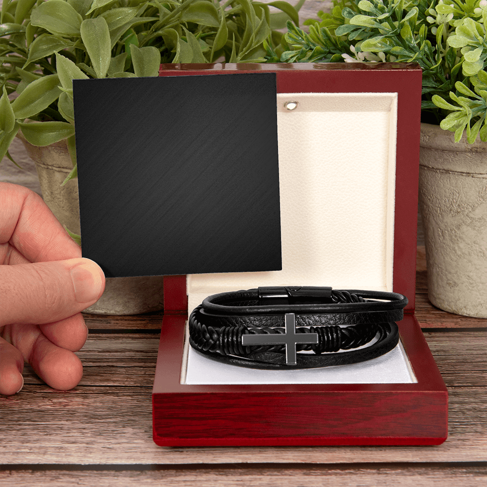 Men's Cross Bracelet - For Men