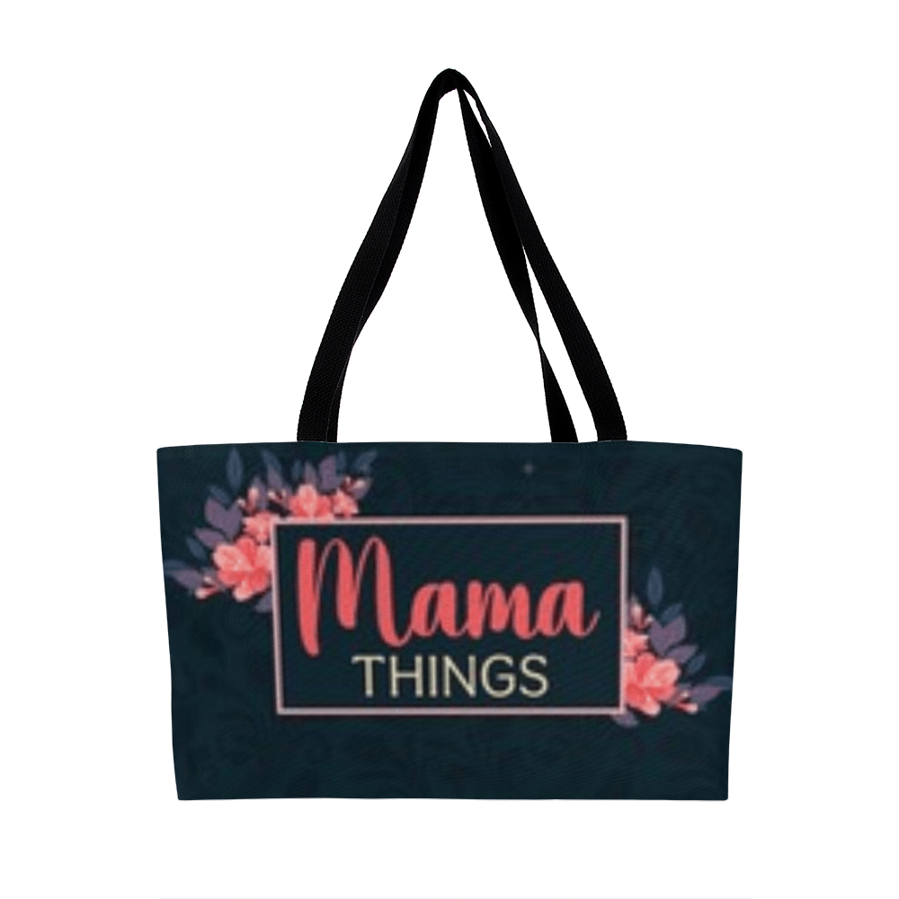 Label your things -with" Mama Things"- Weekend Tote Bag