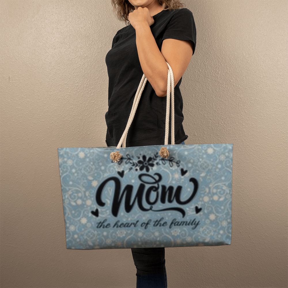Mom- The Heart Of The Family- Weekend Tote Bag