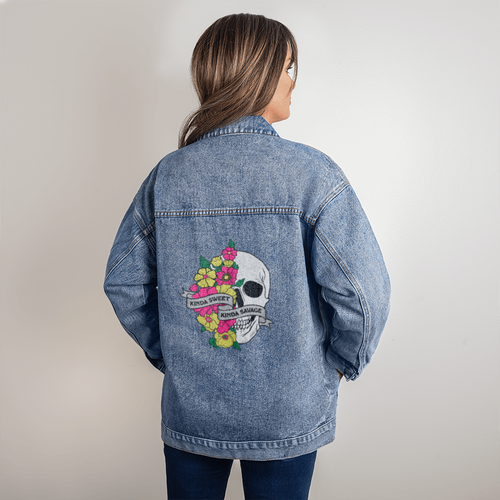 KINDA SWEET, KINDA SAVAGE - Oversized Boyfriend Jean Jacket