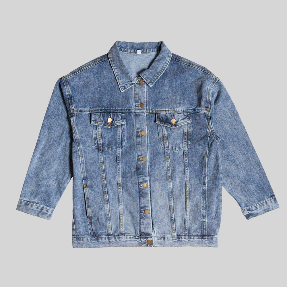 I JUST WANT TO FISH & DRINK BEER- Men's Jean Jacket