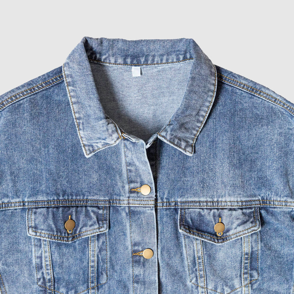 I JUST WANT TO FISH & DRINK BEER- Men's Jean Jacket