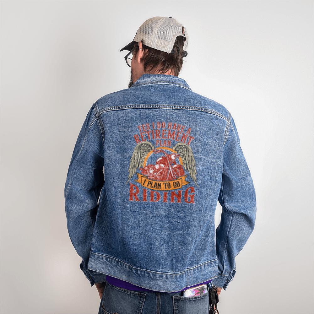 RETIREMENT = RIDING - Men's Jean Jacket