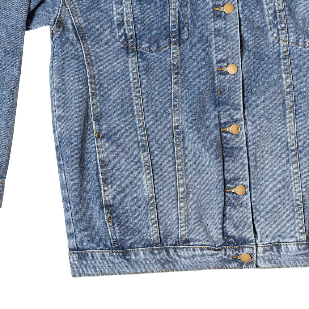 I JUST WANT TO FISH & DRINK BEER- Men's Jean Jacket
