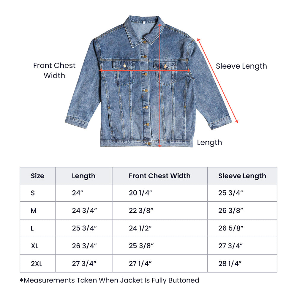 I JUST WANT TO FISH & DRINK BEER- Men's Jean Jacket