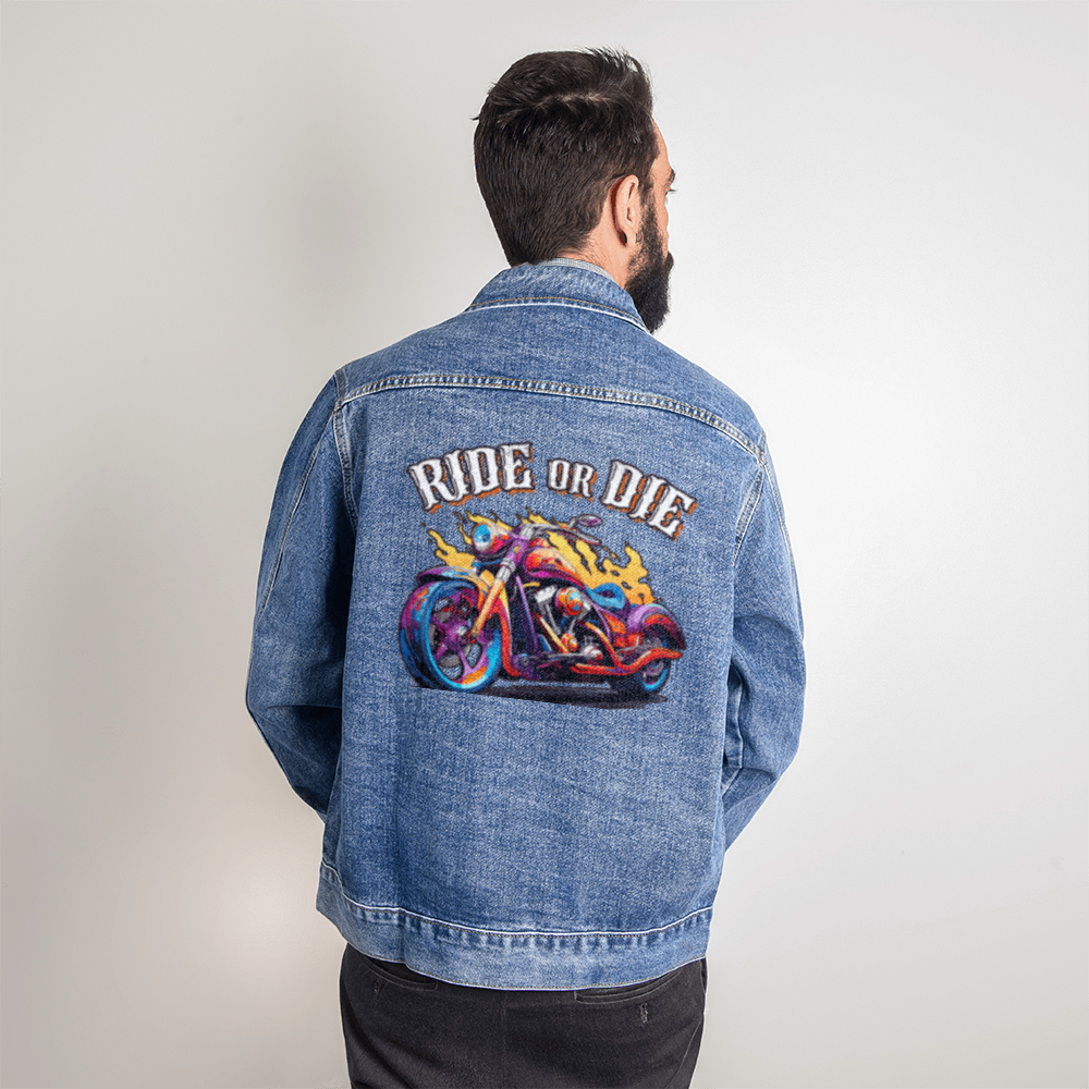 RIDE OR DIE - Men's Jean Jacket