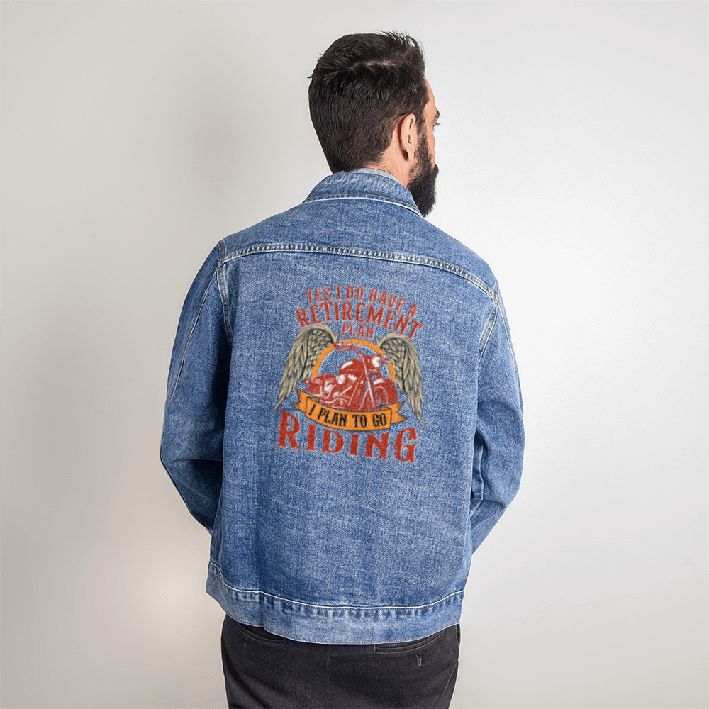 RETIREMENT = RIDING - Men's Jean Jacket