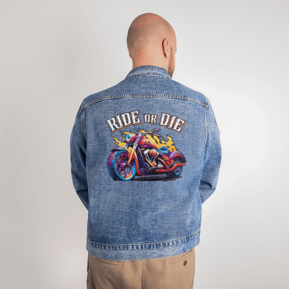 RIDE OR DIE - Men's Jean Jacket