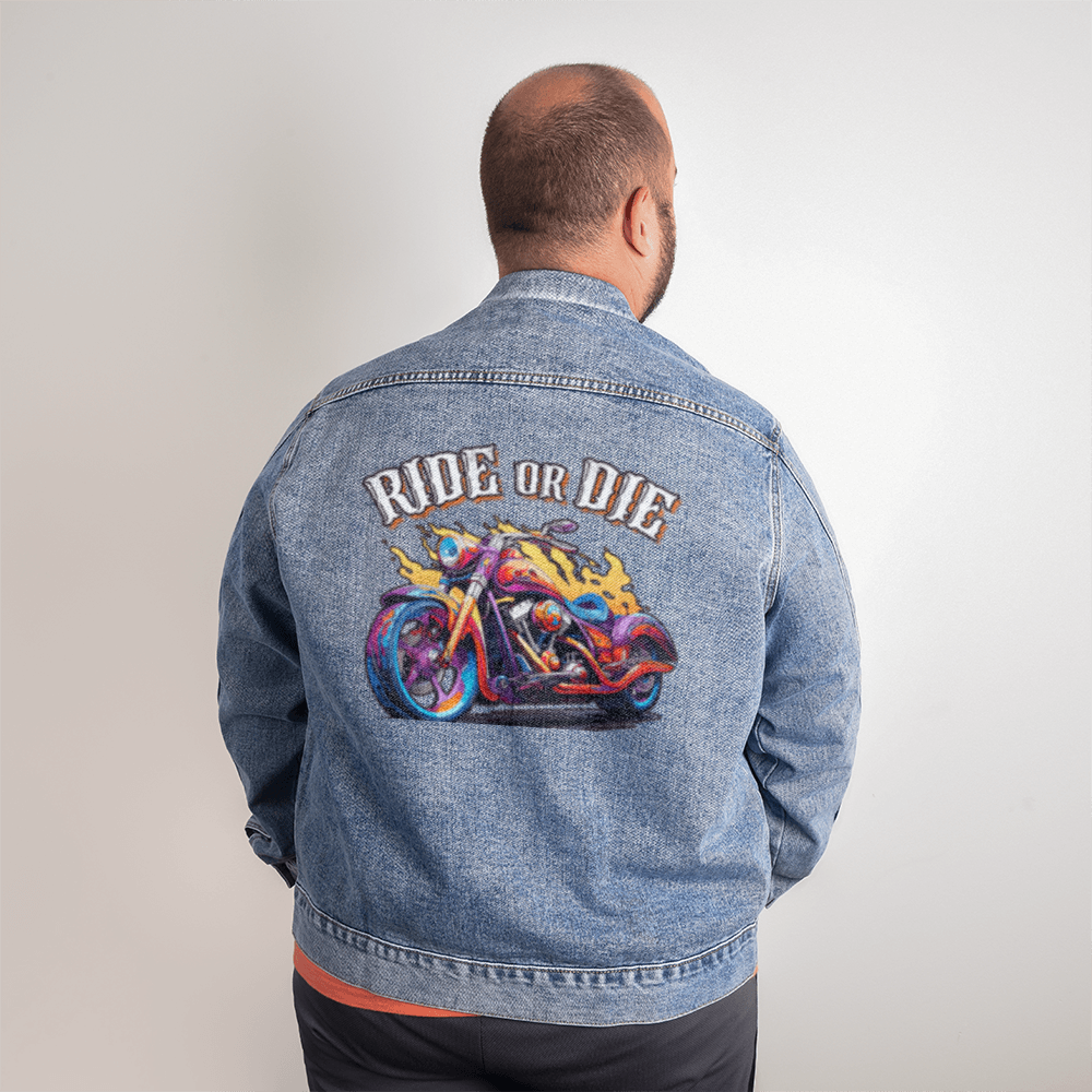 RIDE OR DIE - Men's Jean Jacket